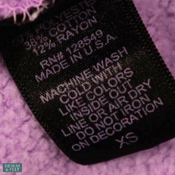 Aviator Nation Logo Hoodie Purple Relaxed Fit Kangaroo Pocket Women’s XS - Picture 9 of 16